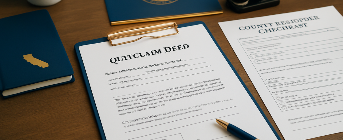 How to Prepare a Quit Claim Deed in California: LDA Help for Accurate Recording