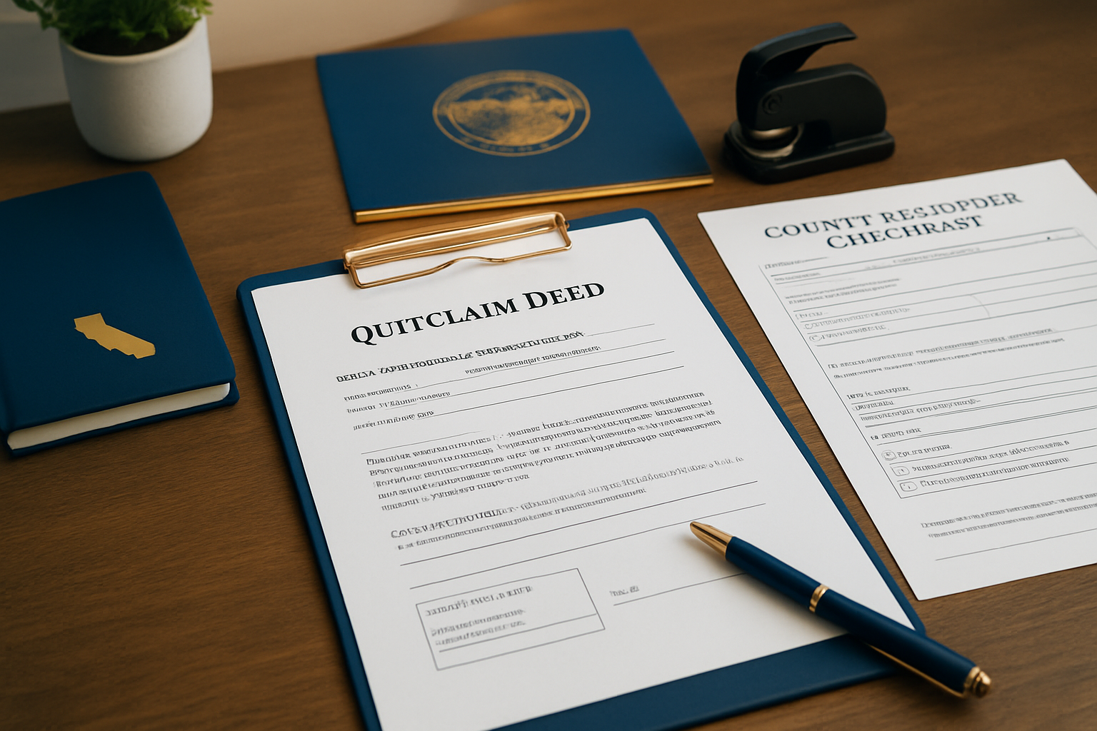 How to Prepare a Quit Claim Deed in California: LDA Help for Accurate Recording
